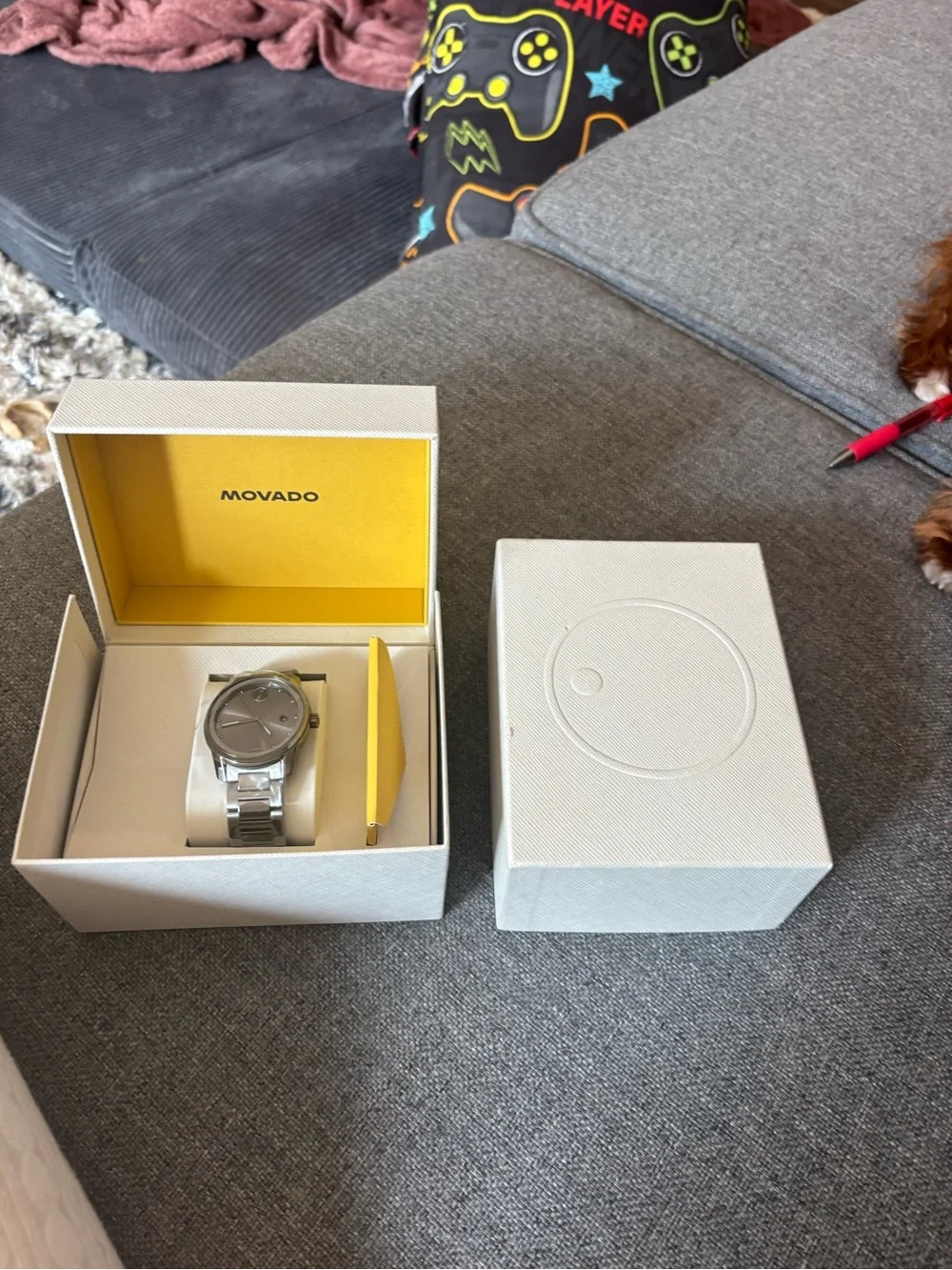 Movado Stainless Steel Silver Bracelet Watch - Silver